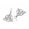 Non-Tarnish 304 Stainless Steel Sailor's Knot Dangle Earrings for Women EJEW-P222-06P-2