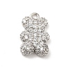 Brass Micro Pave Cubic Zirconia Pendants X-KK-Q772-05P-1