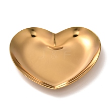 Heart 430 Stainless Steel Jewelry Display Plate STAS-P289-02G