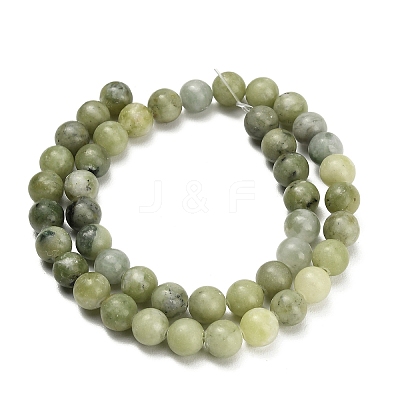 Natural Chinese Southern Jade Beads Strands G-Z158-A01-8mm-1