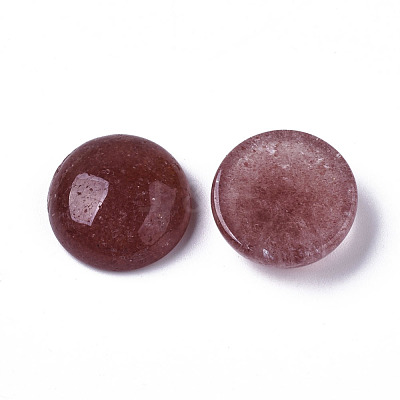 Natural Strawberry Quartz Gemstone Cabochons G-T020-18mm-16-1