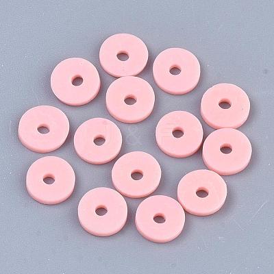 Handmade Polymer Clay Beads X-CLAY-R067-6.0mm-18-1