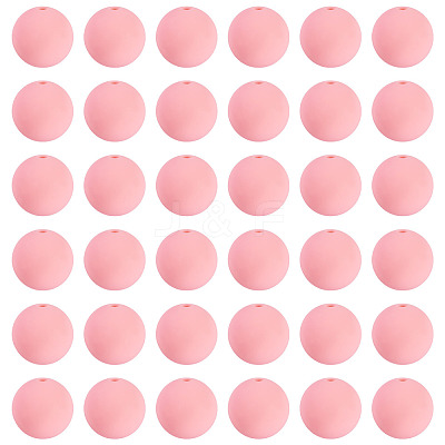 50Pcs Food Grade Eco-Friendly Silicone Beads SIL-TA0002-89E-1