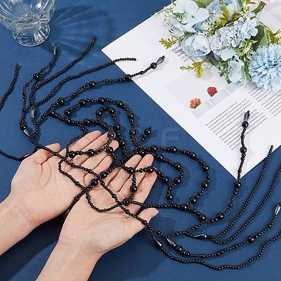 1Pc Plastic Beads Hair Chain Hat for Bridal OHAR-GF0001-52A-1