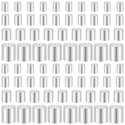 80Pcs 4 Styles Brass Cord Ends KK-BBC0025-66-1