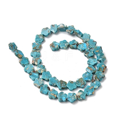 Dyed Synthetic Imperial Jasper Beads Strands G-D337-10mm-B01-1