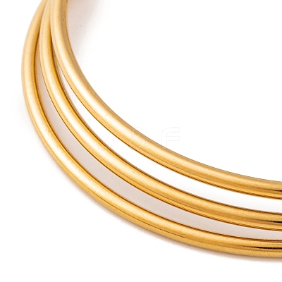 7Pcs PVD Vacuum Plating 304 Stainless Steel Bangles Set for Women BJEW-A011-09A-G-1