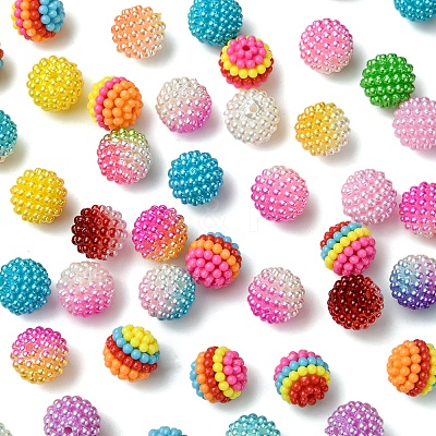 3 Styles ABS Plastic Beads KY-FS0001-24-1