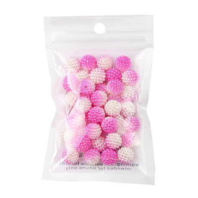 Imitation Pearl Acrylic Beads OACR-FS0001-32F-1