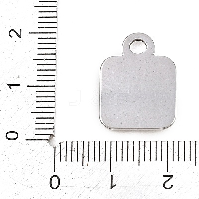 304 Stainless Steel Pendant Cabochon Settings STAS-D264-08A-P-1