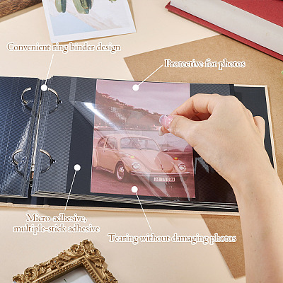 Rectangle Paper Scrapbook DIY Binder Photo Album AJEW-TAC0038-30B-1