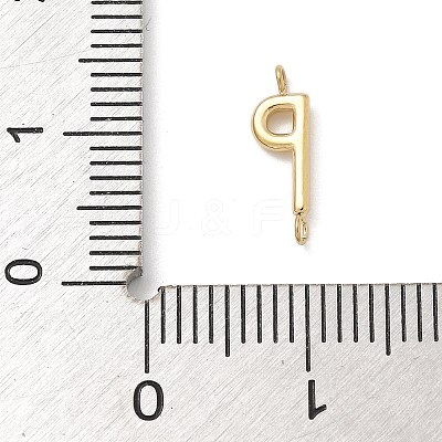 304 Stainless Steel Letter Connector Charms STAS-M108-01G-16-1