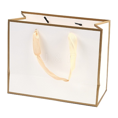 Rectangle Paper Bags with Rope Handles CARB-L011-02B-01-1