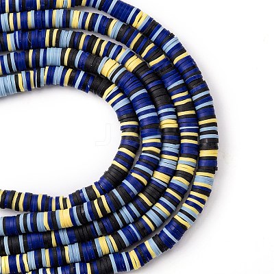 Handmade Polymer Clay Beads Strands CLAY-R089-6mm-T02B-33-1