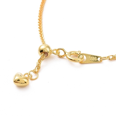 925 Sterling Silver Wheat Chains Necklace for Women STER-I021-02C-G-1
