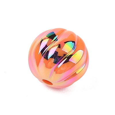 Halloween UV Plating Acrylic Beads OACR-M013-08A-03-1