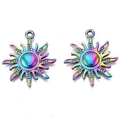 Rainbow Color Alloy Pendants PALLOY-N156-141-NR-1