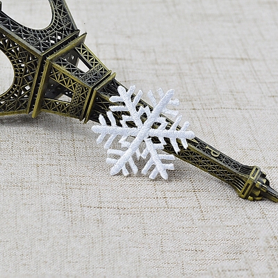 Christmas Snowflake Computerized Embroidery Cloth Self Adhesive Patches XMAS-PW0001-098H-1