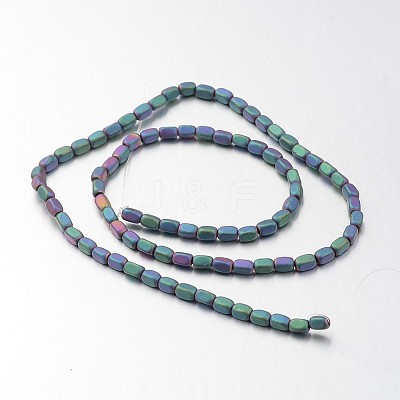 Electroplate Non-magnetic Synthetic Hematite Bead Strands G-F300-40B-F02-1