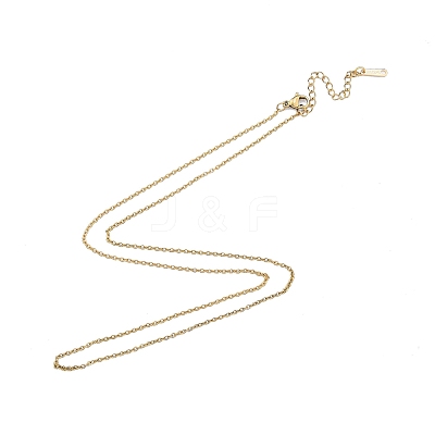 304 Stainless Steel Cable Chains Necklace for Men Women NJEW-N050-A04-G15-1