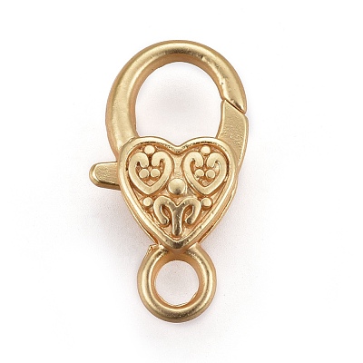 Tibetan Style Heart Lobster Claw Clasps LF014Y-MG-NR-1