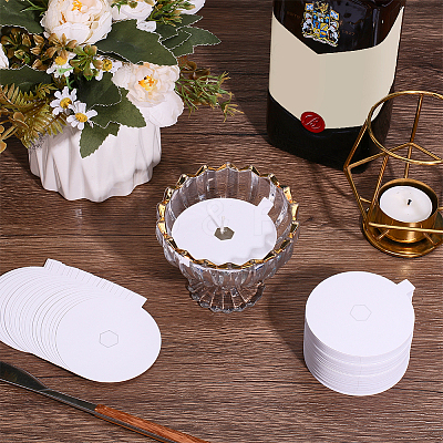 Paper Candle Dust Covers for Candle Cups DIY-BC0016-34B-01-1