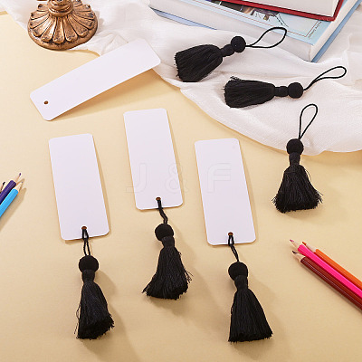 6Pcs Blank Kraft Paper Bookmark AJEW-TADJ0001-31F-1