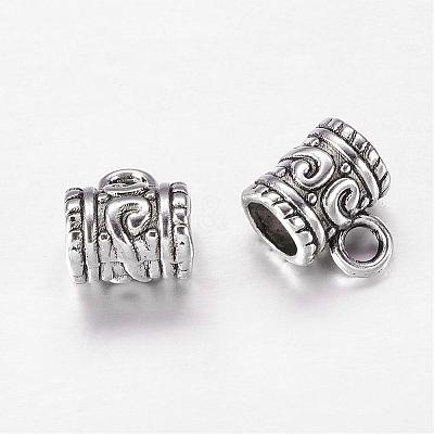 Tibetan Style Alloy Tube Bails X-LF8011Y-1