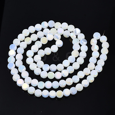 Electroplate Glass Beads Strands EGLA-Q125-002-A07-1