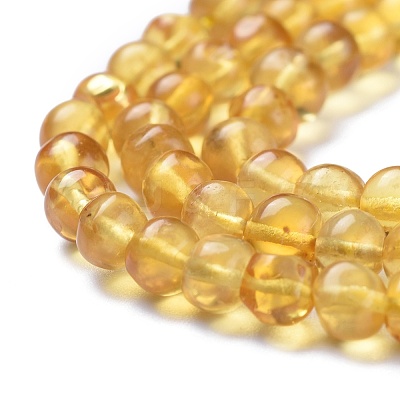 Natural Amber Beads Strands G-K308-C02-5mm-1