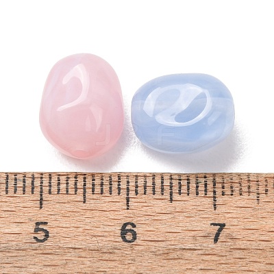 Two-Tone Imitation Gemstone Acrylic Beads AC-CBA7B05-12-1