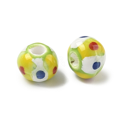 Handmade Porcelain European Beads PORC-C009-01D-1