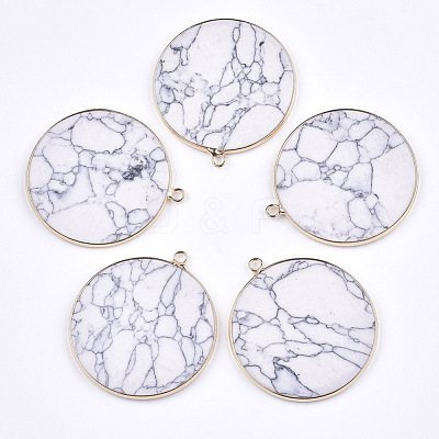 Synthetic Howlite Pendants G-T112-17G-1