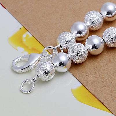 8mm Brass Ball Chain Bracelets for Women BJEW-BB12486-1