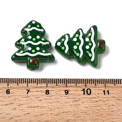 Christmas Theme Handmade Lampwork Beads LAMP-I027-07Y-1