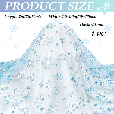 Polyester Mesh Fabrics DIY-WH0622-375A-1