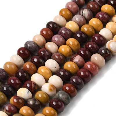 Natural Mookaite Beads Strands G-A280-A25-01-1