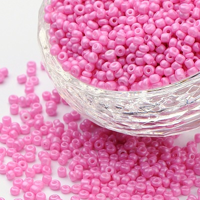 (Repacking Service Available) Baking Paint Glass Seed Beads SEED-C024-C-K2-1