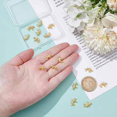 16Pcs Eco-Friendly Brass Charms KK-ME0001-45-1