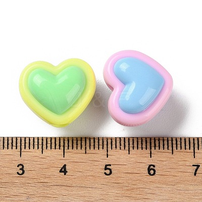 Two Tone Opaque Acrylic Beads SACR-I005-08C-1
