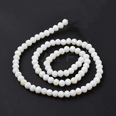Electroplate Opaque Solid Color Glass Beads Strands EGLA-A044-P3mm-L01-1