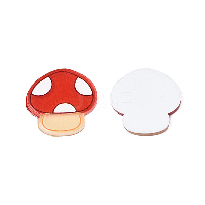 Printed Acrylic Cabochons X-OACR-N135-42-1