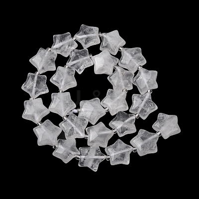 Natural Quartz Crystal Beads Strands G-K359-E21-1