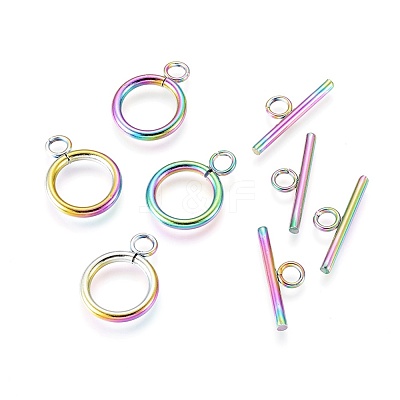 Ion Plating(IP) 304 Stainless Steel Toggle Clasps STAS-F232-04-M-1