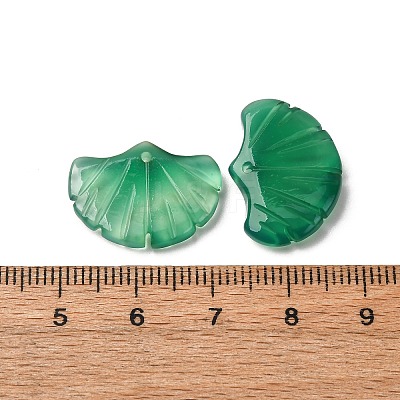 Natural Green Onyx Agate Pendants G-NH0006-01I-1