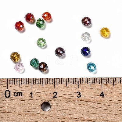15 Colors Electroplate Glass Beads EGLA-JP0002-02B-4mm-1