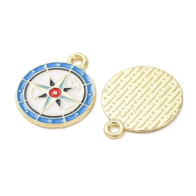 Ocean Alloy Enamel Pendants ENAM-B041-01N-1