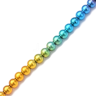 Electroplate Synthetic Non-magnetic Hematite Beads Strands G-F740-01B-1