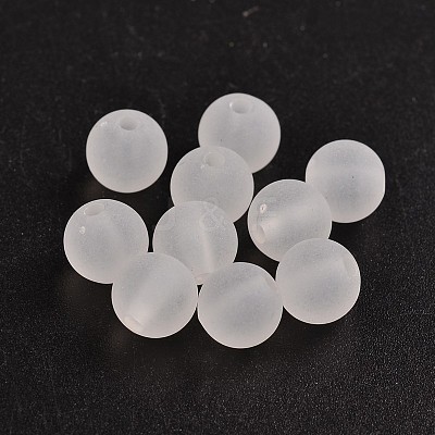 Transparent Acrylic Ball Beads FACR-R021-8mm-16-1