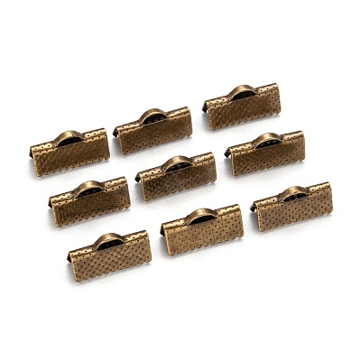 Iron Ribbon Crimp Ends E183Y-AB-1